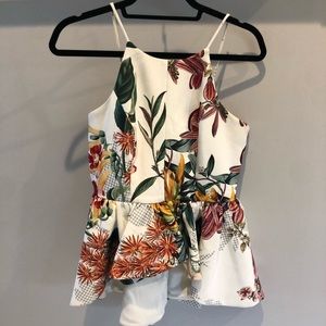 Cameo peplum top size XS